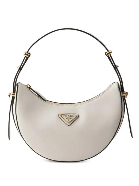 Arqué mini leather shoulder bag by PRADA