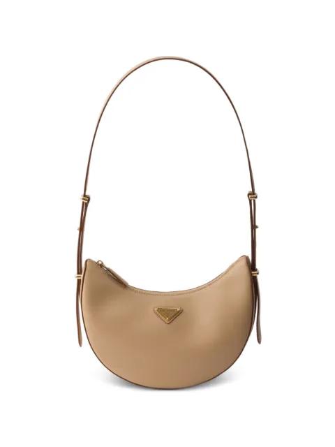 Arqué small leather shoulder bag by PRADA