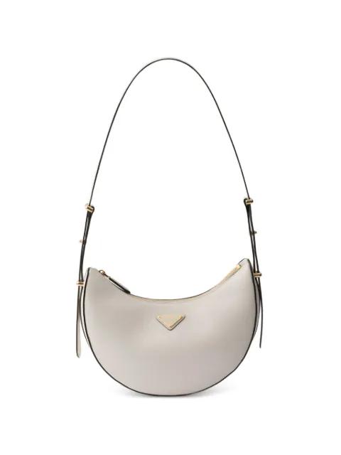 Arqué small leather shoulder bag by PRADA