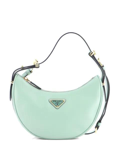Arque Half Moon Leather Mini hobo bag by PRADA 