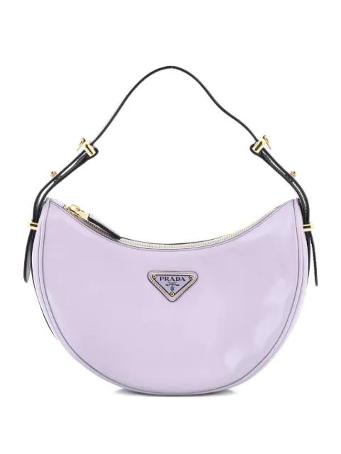 Arque Half Moon Leather Small hobo bag by PRADA 