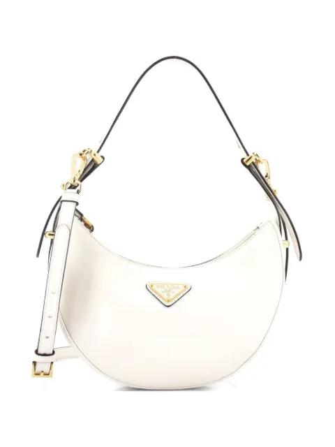 Arque Half Moon Leather Small hobo bag by PRADA 
