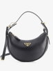 Arque Half Moon Leather Small hobo bag by PRADA 