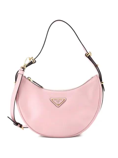 Arque Half Moon Leather Small hobo bag by PRADA 