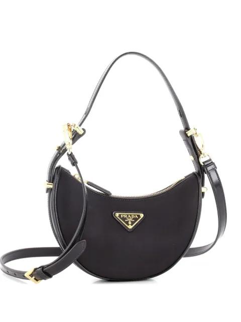 Arque Half Moon Tessuto Small hobo bag by PRADA 