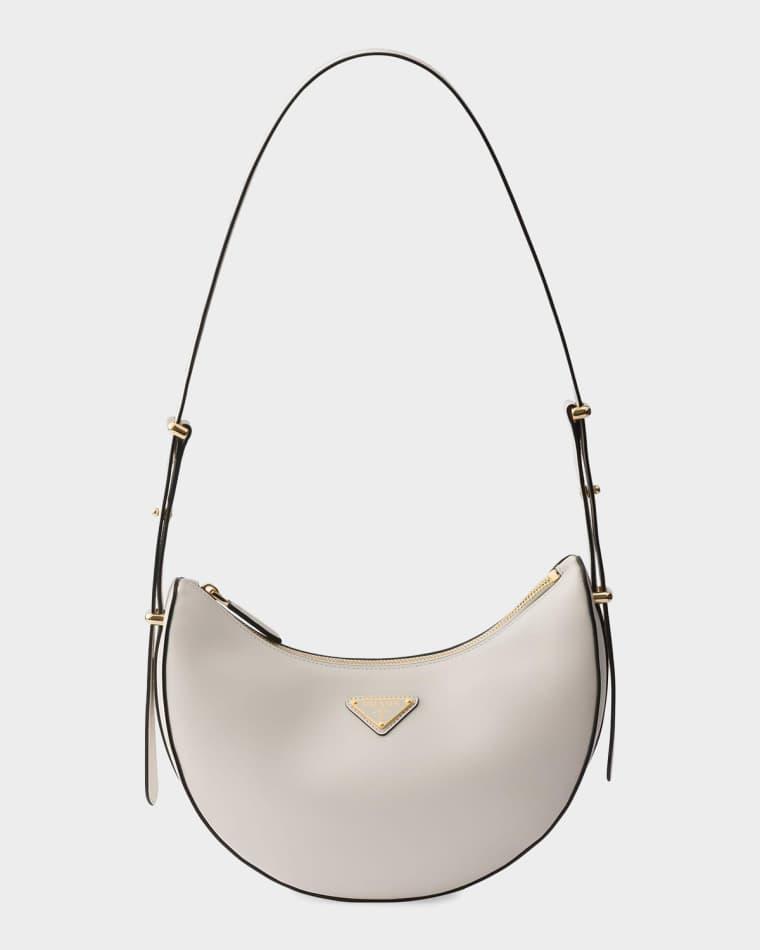Arque Small Leather Shoulder Bag by PRADA