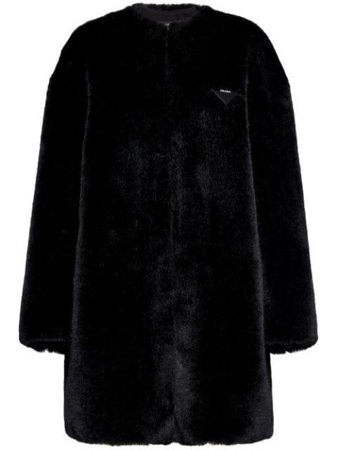 Aspen faux-fur coat by PRADA