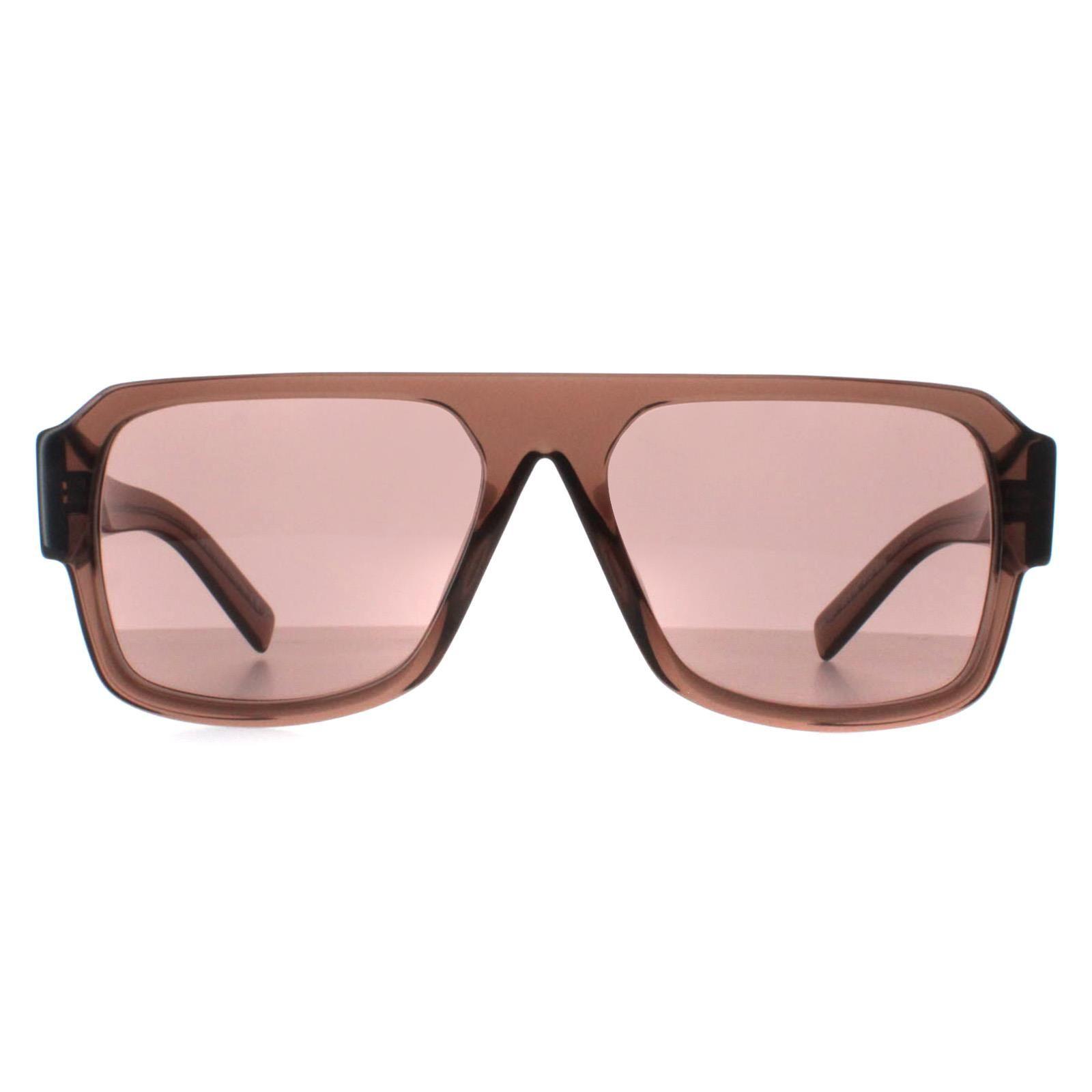 Aviator Transparent Brown Light Brown PR22YS by PRADA Aviator Transparent Brown Light Brown PR22YS by PRADA