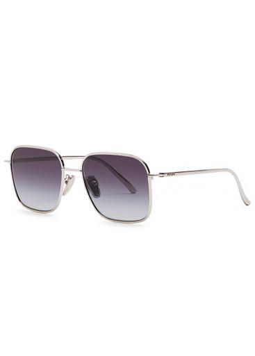 Aviator-style metal sunglasses by PRADA