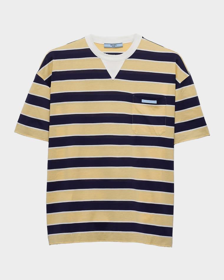 Bayadere Striped Cotton T-Shirt by PRADA