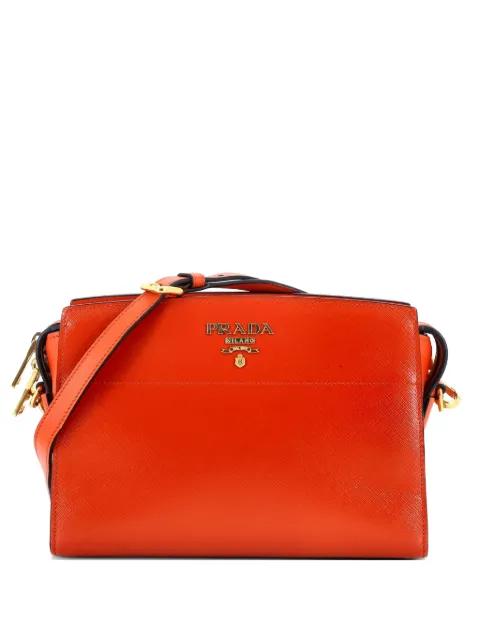 Bibliotheque Saffiano Leather crossbody bag by PRADA 