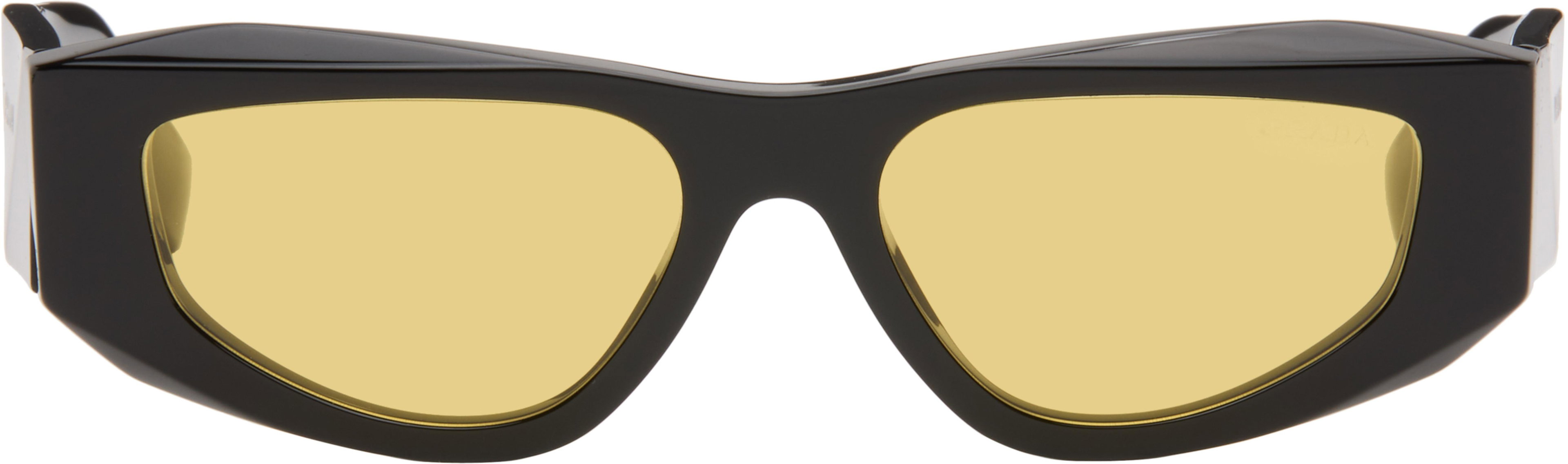 Black 'Prada Symbole' Sunglasses by PRADA