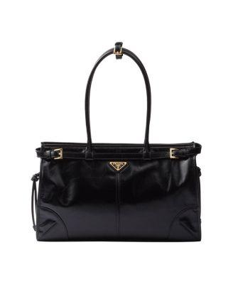 Bonnie Large Convertible Leather Shoulder Handbag by PRADA