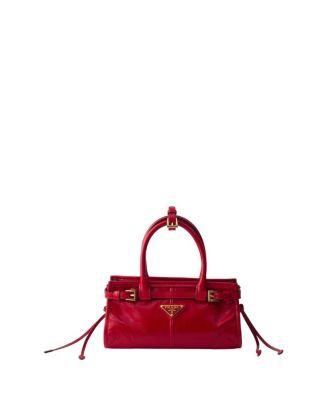 Bonnie Leather Mini Handbag by PRADA