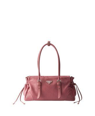 Bonnie Medium Antiqued Leather Tote Bag by PRADA
