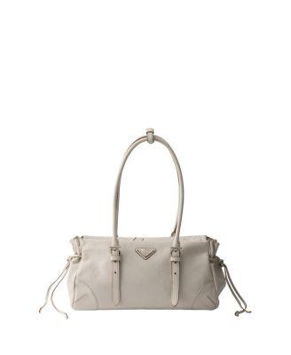 Bonnie Medium Antiqued Leather Tote Bag by PRADA