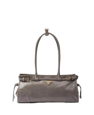 Bonnie Medium Convertible Leather Shoulder Handbag by PRADA