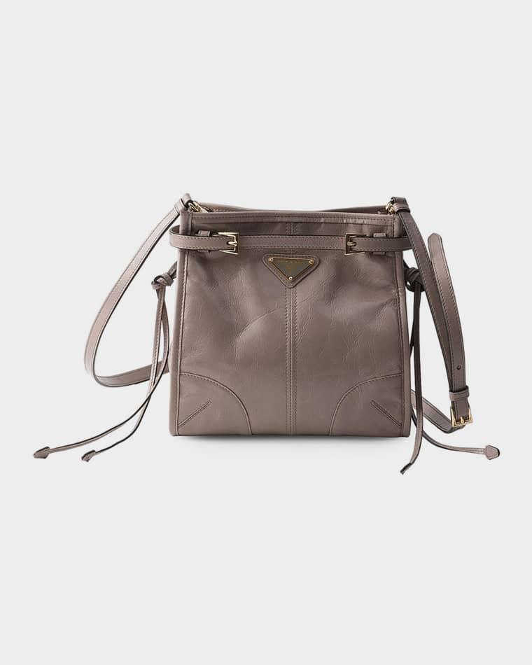 Bonnie Mini Leather Shoulder Bag by PRADA