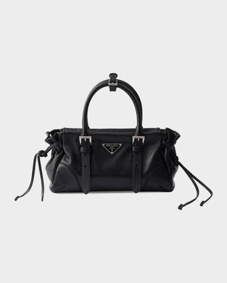 Bonnie Small Leather Top Handle Bag by PRADA