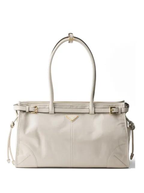 Bonnie large leather handbag by PRADA