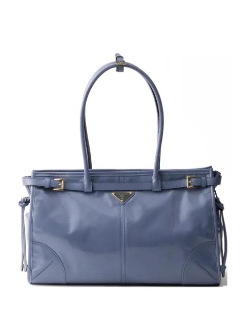 Bonnie large leather handbag by PRADA