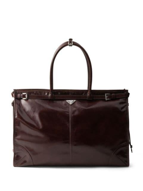Bonnie leather tote bag by PRADA