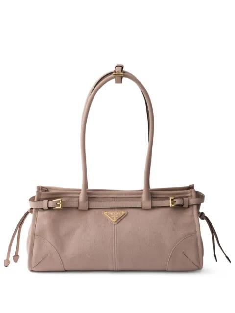 Bonnie medium nubuck leather handbag by PRADA