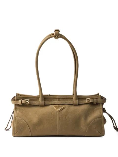 Bonnie medium nubuck leather tote bag by PRADA