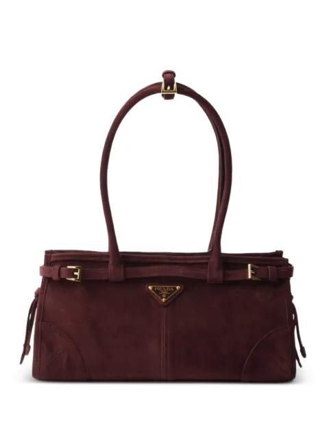 Bonnie medium suede handbag by PRADA