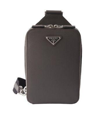 Brique Saffiano Leather Bag by PRADA