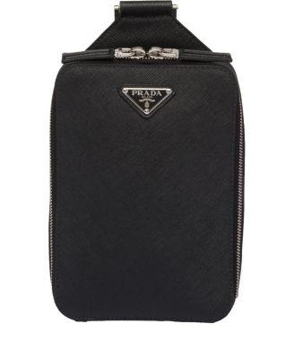 Brique Saffiano Leather Bag by PRADA