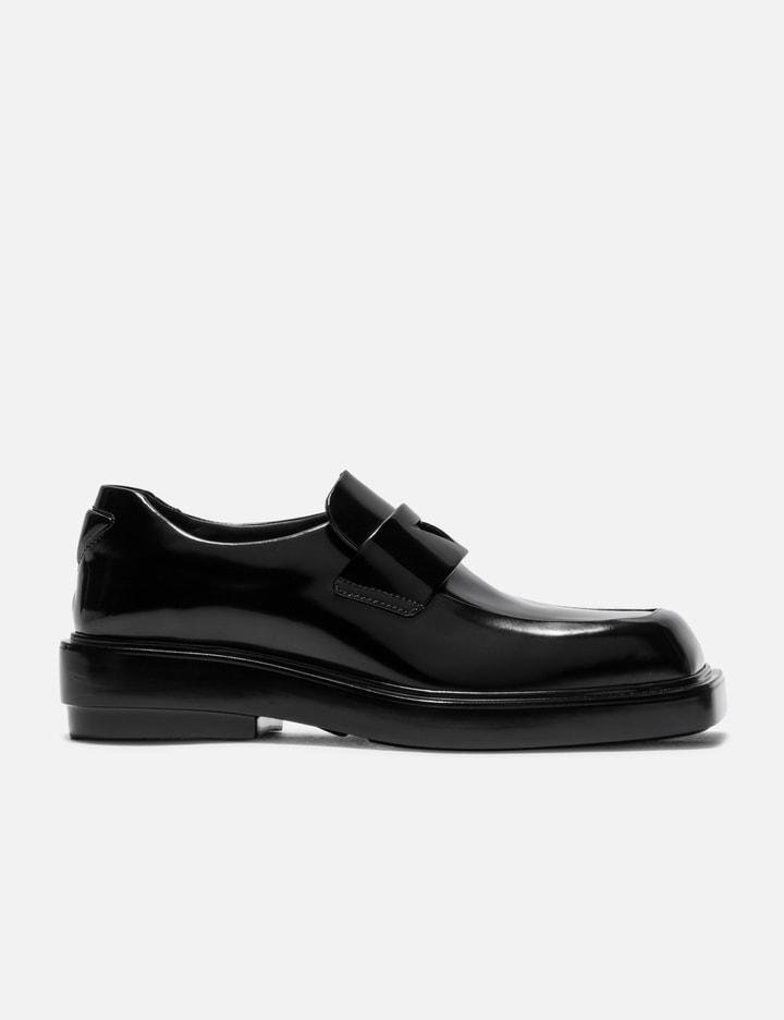 Brushed leather loafers by PRADA