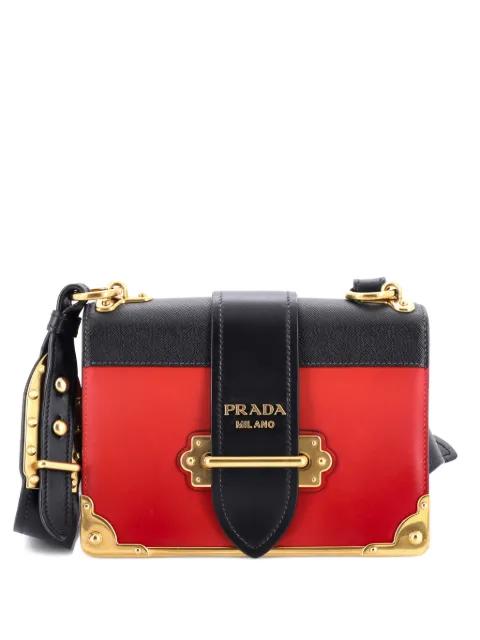 Cahier Crystal Embellished Leather Small crossbody bag by PRADA 