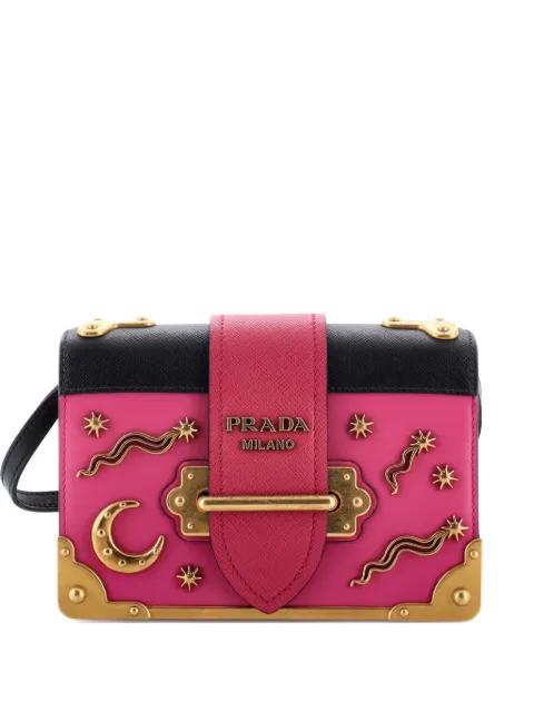 Cahier Embellished Leather Small crossbody bag by PRADA 