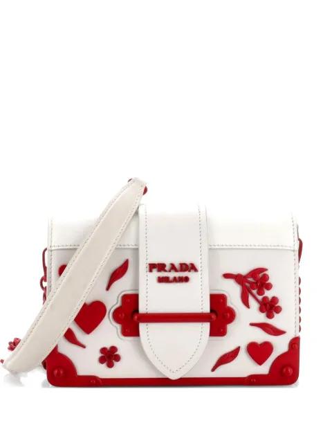 Cahier Embellished Leather Small crossbody bag by PRADA 