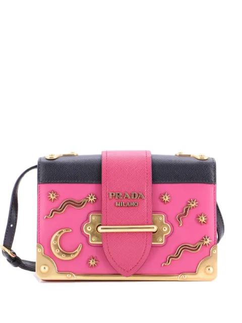 Cahier Embellished Leather Small crossbody bag by PRADA 