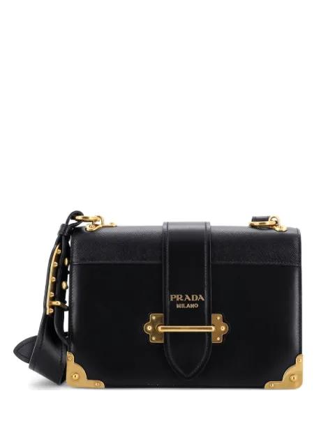 Cahier Leather and Saffiano Leather Large crossbody bag by PRADA 