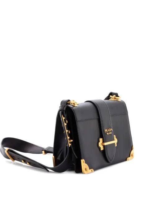Cahier Leather and Saffiano Leather Large crossbody bag by PRADA 