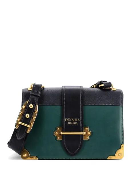 Cahier Leather and Saffiano Leather Large crossbody bag by PRADA 