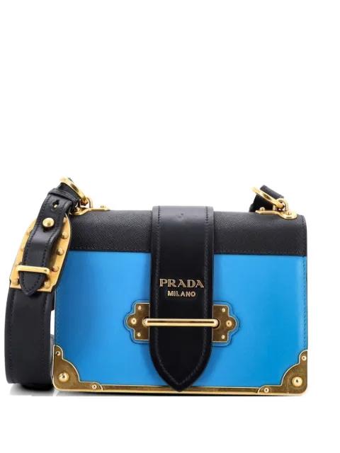 Cahier Leather and Saffiano Leather Small crossbody bag by PRADA 