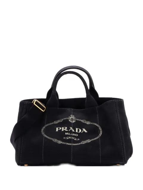 Canapa Convertible Canvas Medium tote bag by PRADA 