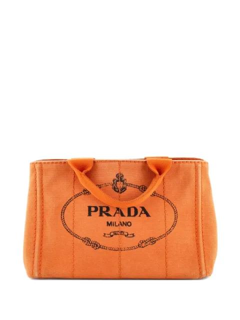 Canapa Convertible Canvas Mini tote bag by PRADA 
