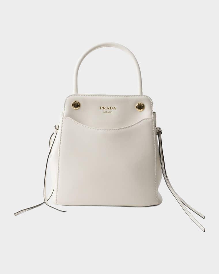 Carry Mini Leather Top-Handle Bag by PRADA