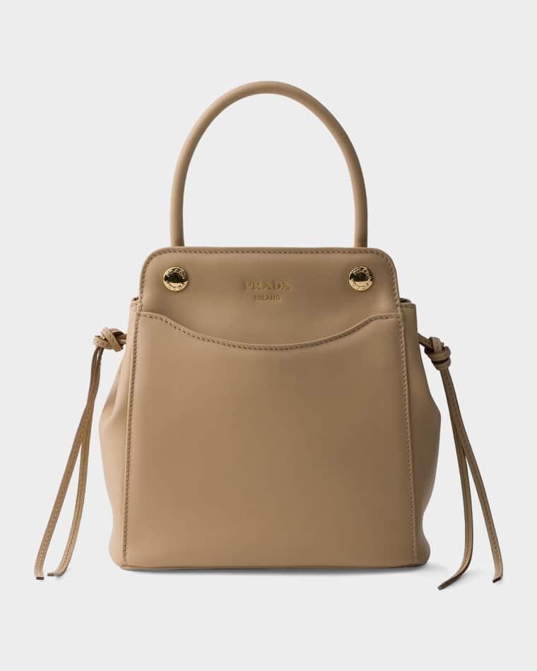 Carry Mini Leather Top-Handle Bag by PRADA