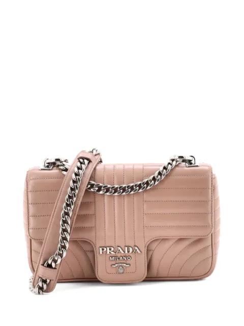 Chain Flap Shoulder Bag Diagramme Quilted Leather Medium crossbody bag by PRADA 