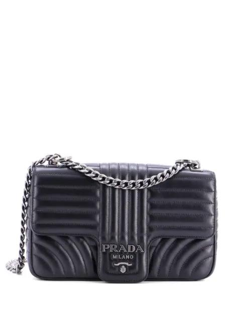 Chain Flap Shoulder Bag Diagramme Quilted Leather Medium crossbody bag by PRADA 