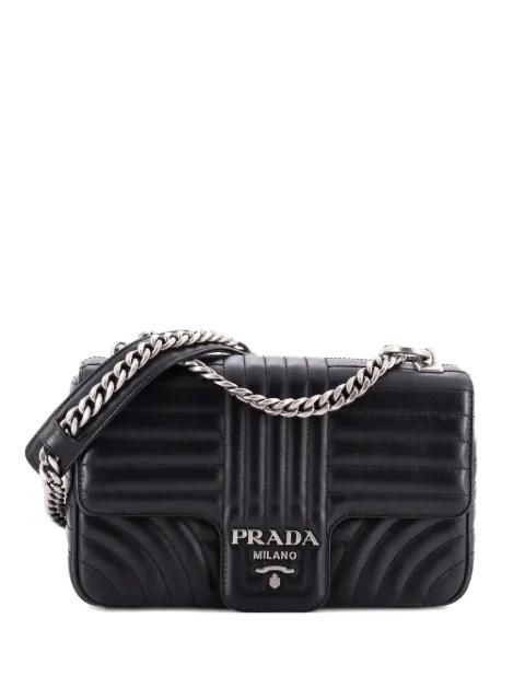 Chain Flap Shoulder Bag Diagramme Quilted Leather Medium crossbody bag by PRADA Chain Flap Shoulder Bag Diagramme Quilted Leather Medium crossbody bag by PRADA