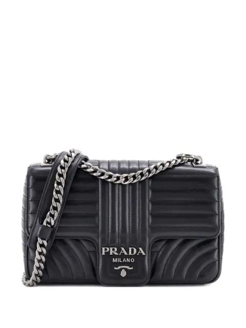 Chain Flap Shoulder Bag Diagramme Quilted Leather Medium crossbody bag by PRADA 
