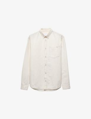 Chambray Cotton-Linen Shirt by PRADA