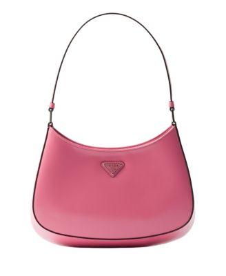 Cleo Brushed Leather Shoulder Bag by PRADA